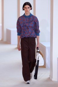 Model on the catwalk