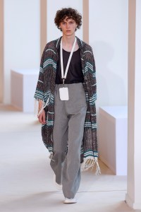 Model on the catwalk