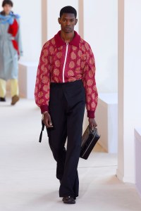 Model on the catwalk