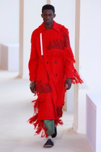 Model on the catwalk