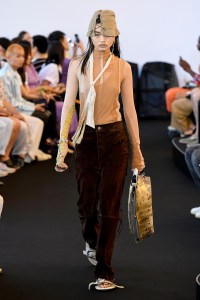 Model on the catwalk
