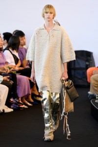 Model on the catwalk