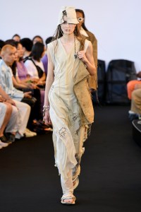 Model on the catwalk