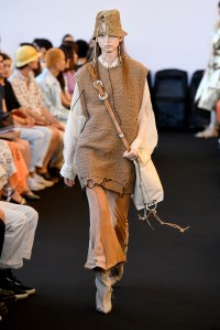 Model on the catwalk