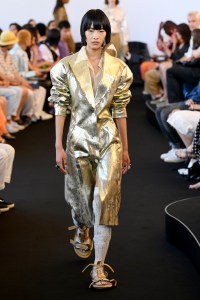 Model on the catwalk
