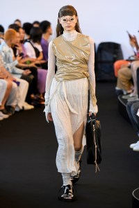 Model on the catwalk