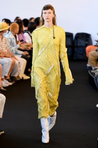 Model on the catwalk