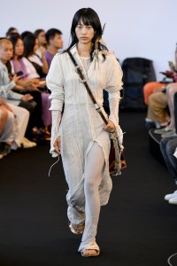 Model on the catwalk