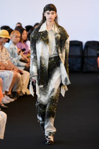 Model on the catwalk