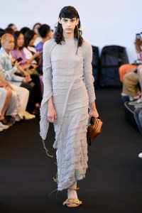 Model on the catwalk