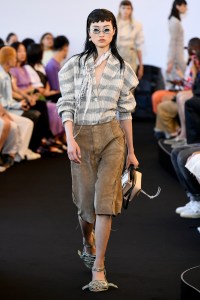 Model on the catwalk