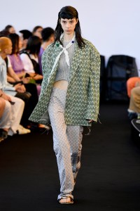 Model on the catwalk