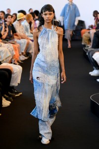 Model on the catwalk