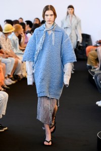 Model on the catwalk
