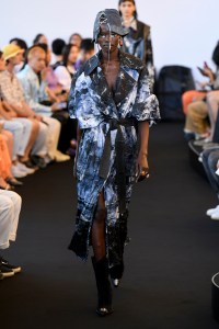 Model on the catwalk