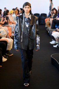 Model on the catwalk