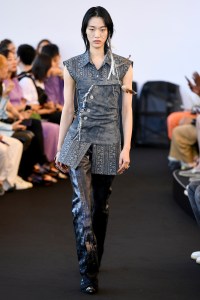 Model on the catwalk
