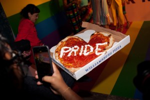 The scene at the Alice + Olivia Pride Party.