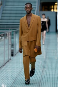 Model on the catwalk