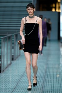 Model on the catwalk