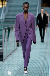 Model on the catwalk