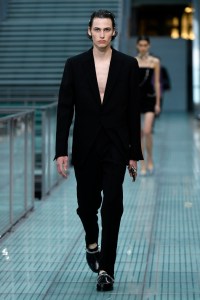 Model on the catwalk