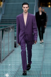 Model on the catwalk
