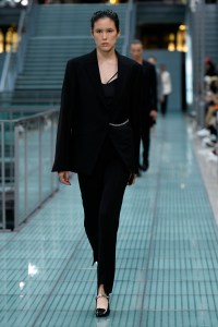 Model on the catwalk