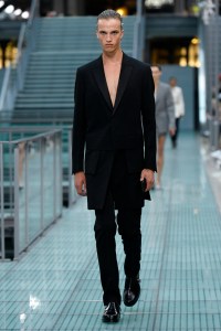 Model on the catwalk