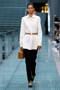 Model on the catwalk
