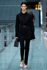 Model on the catwalk