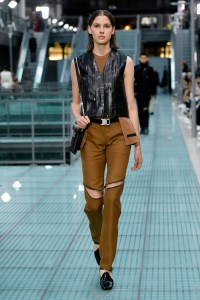 Model on the catwalk