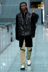 Model on the catwalk