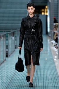 Model on the catwalk
