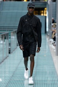 Model on the catwalk