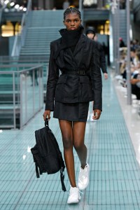 Model on the catwalk