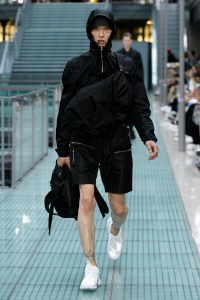 Model on the catwalk