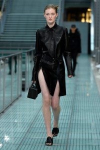 Model on the catwalk