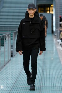 Model on the catwalk