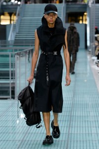 Model on the catwalk