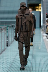 Model on the catwalk