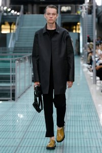 Model on the catwalk