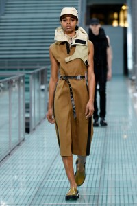 Model on the catwalk