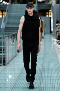 Model on the catwalk
