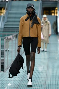 Model on the catwalk