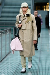 Model on the catwalk