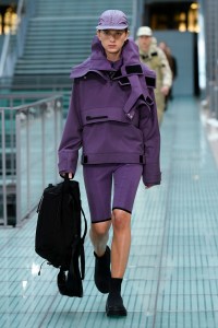 Model on the catwalk