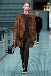 Model on the catwalk