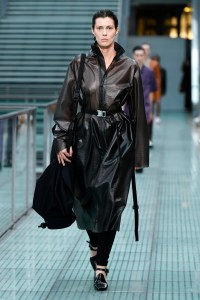 Model on the catwalk