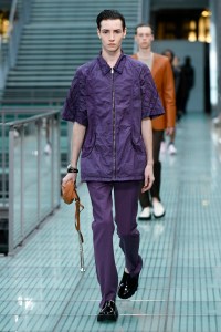 Model on the catwalk